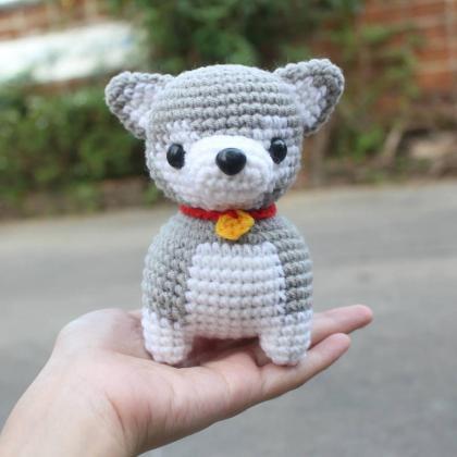 Pattern: Siberian Husky Crochet Amigurumi Doll Pdf..